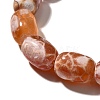 Natural Fire Crackle Agate(Dyed & Heated) Beads Strands G-H091-C03-01-3