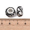Opaque Resin Rondelle European Beads RESI-Z046-03E-3