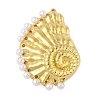Plastic Imitation Pearl Pendants STAS-P408-21A-G-1