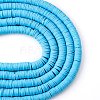 Handmade Polymer Clay Beads Strands CLAY-R089-8mm-Q069-5