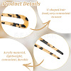 12Pcs 12 Colors Acrylic Hair Forks AJEW-GO0001-58-4