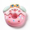 Pig Theme Opaque Resin Cabochons LS-RESI-I057-A01-1