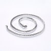 304 Stainless Steel Box Chain Necklaces NJEW-F226-05P-07-1