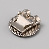 Tibetan Style Zinc Alloy Bolo Tie Slides Clasp Cabochon Settings FIND-WH0260-37J-AS-2