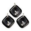 Natural Obsidian Pendants GG-CBA4625-04G-01-1
