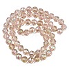 Transparent Electroplate Glass Beads Strands EGLA-N002-34C-B08-2