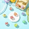10Pcs 10 Colors Fruit Round Resin Beads RESI-CJ0004-94-5