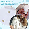 12Pcs 6 Colors Brass Rhinestone Cufflinks KK-ME0003-82-4