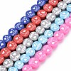 Handmade Polymer Clay Bead Strands CLAY-S096-013-1