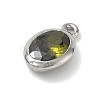 Brass Pave Cubic Zirconia Charms KK-CBA74BF-02P-02-2