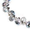 Transparent Electroplate Glass Beads Strands EGLA-F152A-FR06-3
