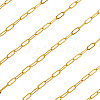 5M Brass Paperclip Chains CHC-TA0001-39G-3