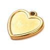 304 Stainless Steel Pendant Cabochon Settings STAS-Z204-04G-07-2