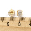 Brass Beads with Glass KK-H460-04G-3