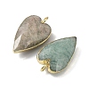 Natural Mixed Stone Pendants G-G012-12G-B-3