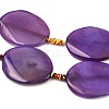 Natural Banded Agate Beads Strands G-P605-L02-05-5