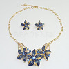 Alloy Rhinestone & Enamel Earrings & Necklaces Sets FS-WG43F39-01-2