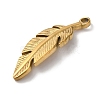 PVD Vacuum Plating 304 Stainless Steel Pendants STAS-L081-005G-03-2