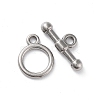 Non-Tarnish 304 Stainless Steel Ring Toggle Clasps X-STAS-A092-09G-P-1