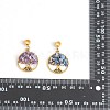 20Pcs 4 Styles Natural Mixed Stone Chip European Dangle Charms G-SZ0002-18-8