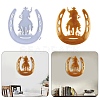 DIY Horseshoe with Cowboy Wall Decoration Silicone Molds DIY-I099-54-1