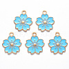 Alloy Enamel Pendants X-ENAM-S121-115C-2