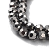 Electroplate Glass Bead Strands EGLA-R042-6mm-06-2