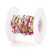 Handmade Seed Beads Column Link Chains CHS-T006-29G-2