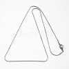 Tarnish Resistant 304 Stainless Steel Snake Chains Necklaces STAS-F094-23P-2