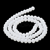 Imitation Jade Solid Color Glass Beads Strands EGLA-A034-J3mm-MD05-4