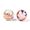 Ocean Theme Printed Opaque Acrylic Beads MACR-T048-07M-3