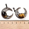 Natural Tiger Eye Pendants G-L602-01R-17-3