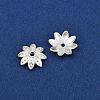 8-Petal Tibetan Style Alloy Flower Bead Caps TIBEB-2347-S-LF-1