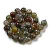 Faceted Natural Dragon Veins Agate Beads Strands G-F447-12mm-L07-3