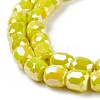 Electroplate Opaque Glass Beads GLAA-F108-10A-10-1