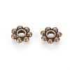 Tibetan Style Daisy Spacer Beads TIBEB-S039-048AB-RS-2
