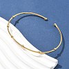 304 Stainless Steel Arm Cuff Bangles for Women AJEW-P127-03G-2