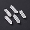 Natural Quartz Crystal Double Terminal Pointed Pendants G-C007-02B-14-1