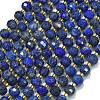 Dyed Natural Lapis Lazuli Beads Strands G-K389-E63-01-1
