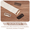 Olycraft 8Pcs 4 Colors Zinc Alloy Underwear Strap Buckles FIND-OC0003-08D-4