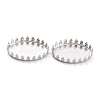 Non-Tarnish 304 Stainless Steel Cabochon Settings STAS-Y001-07B-P-2