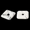Frosted Natural Howlite Pendants G-C138-03B-2