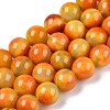 Dyed Natural White Jade Beads Strands G-T138-10mm-210-25-4