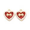 Alloy Rhinestone Pendants ALRI-E006-02LG-01-2