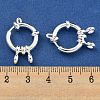 304 Stainless Steel Spring Ring Clasps STAS-G190-17S-A-3