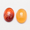 Oval Natural Carnelian Cabochons G-K020-18x13mm-05-2