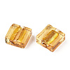 Handmade Silver Foil Lampwork Beads X-FOIL-S006-12x12mm-07-3