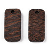 Natural Wenge Wood Pendants WOOD-T023-33A-01-2