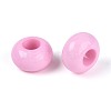 Opaque Acrylic European Large Hole Beads SACR-N019-03G-2