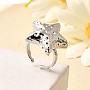Brass Cuff Rings for Women RJEW-Q008-07C-P-1